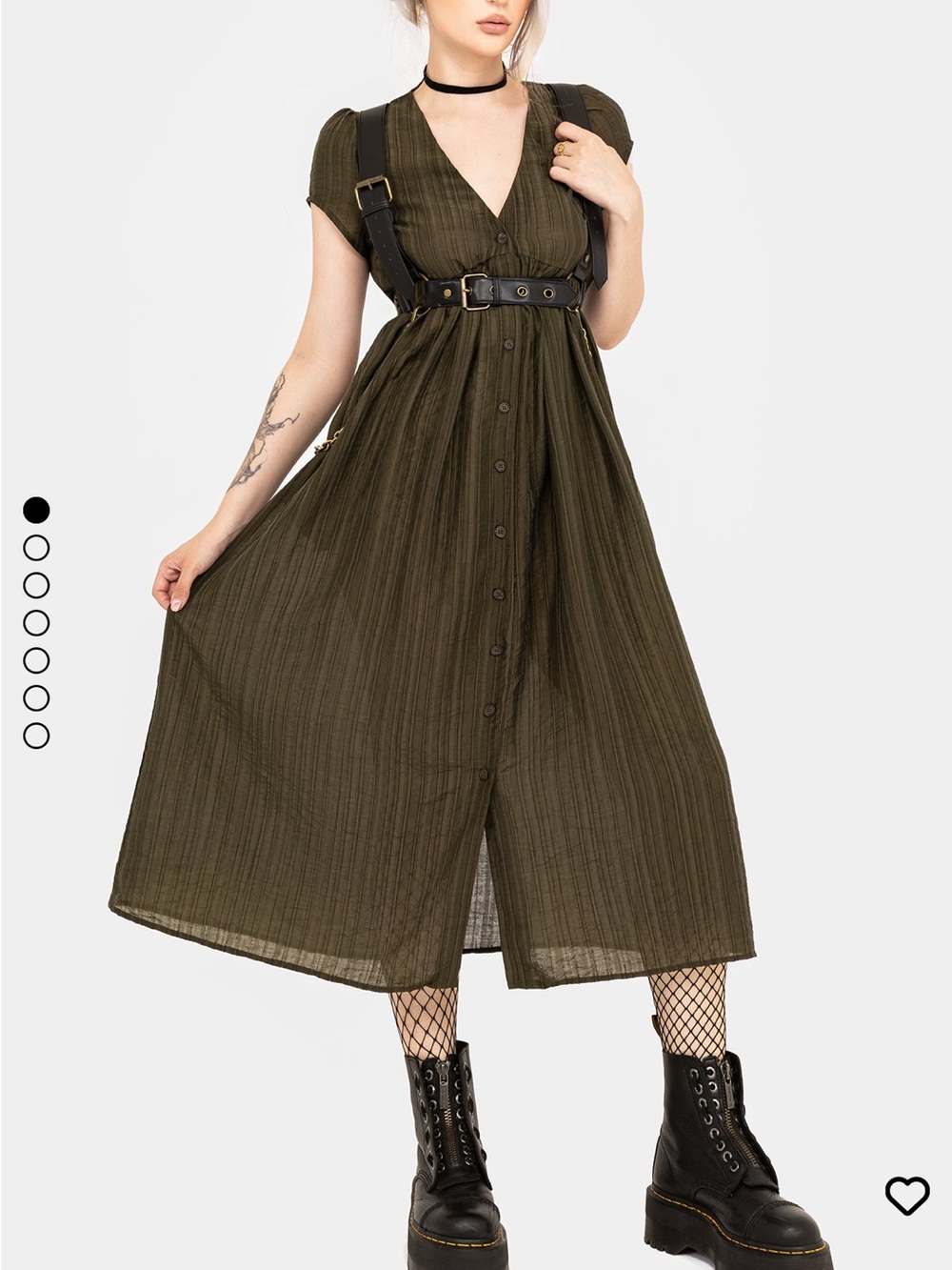 Infinity Button Up Midaxi Dress